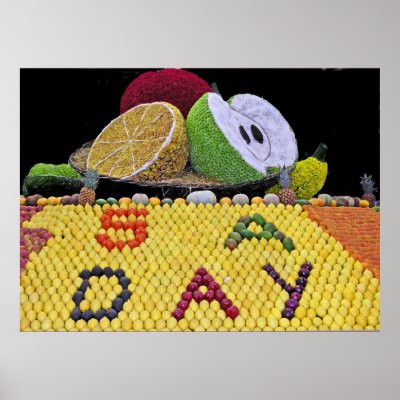 5 A Day Fruit And Veg Poster