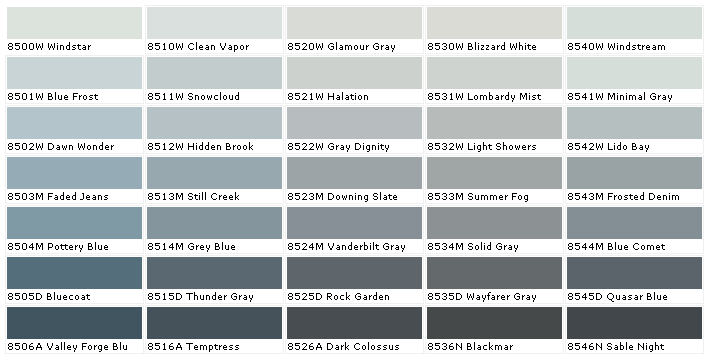 50 Shades Of Grey Costume Paint Chips