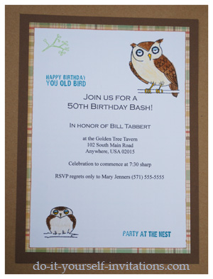 50th Birthday Invitations Free Templates