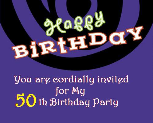 50th Birthday Invitations Funny