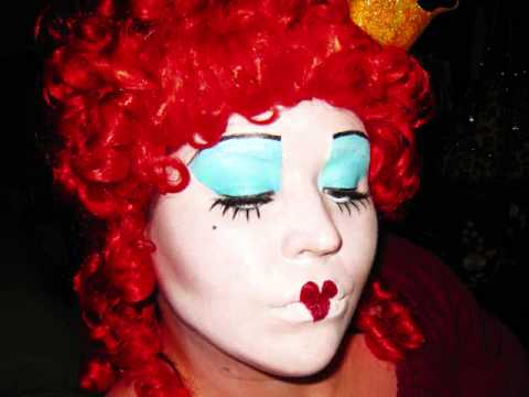 Alice In Wonderland Queen Of Hearts Makeup