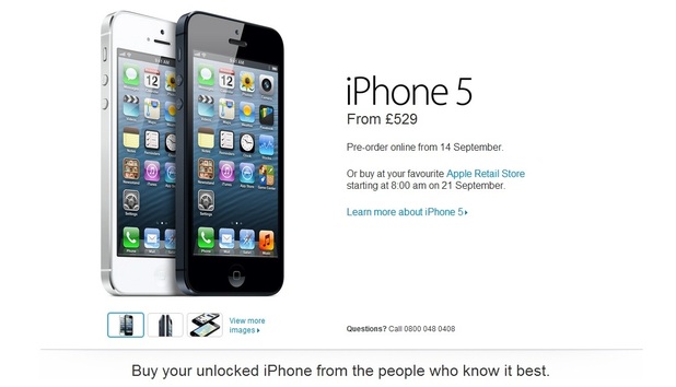 Apple Iphone 5 Price In Uk Without Contract