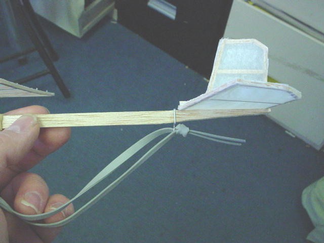 Balsa Wood Airplane Rubber Band