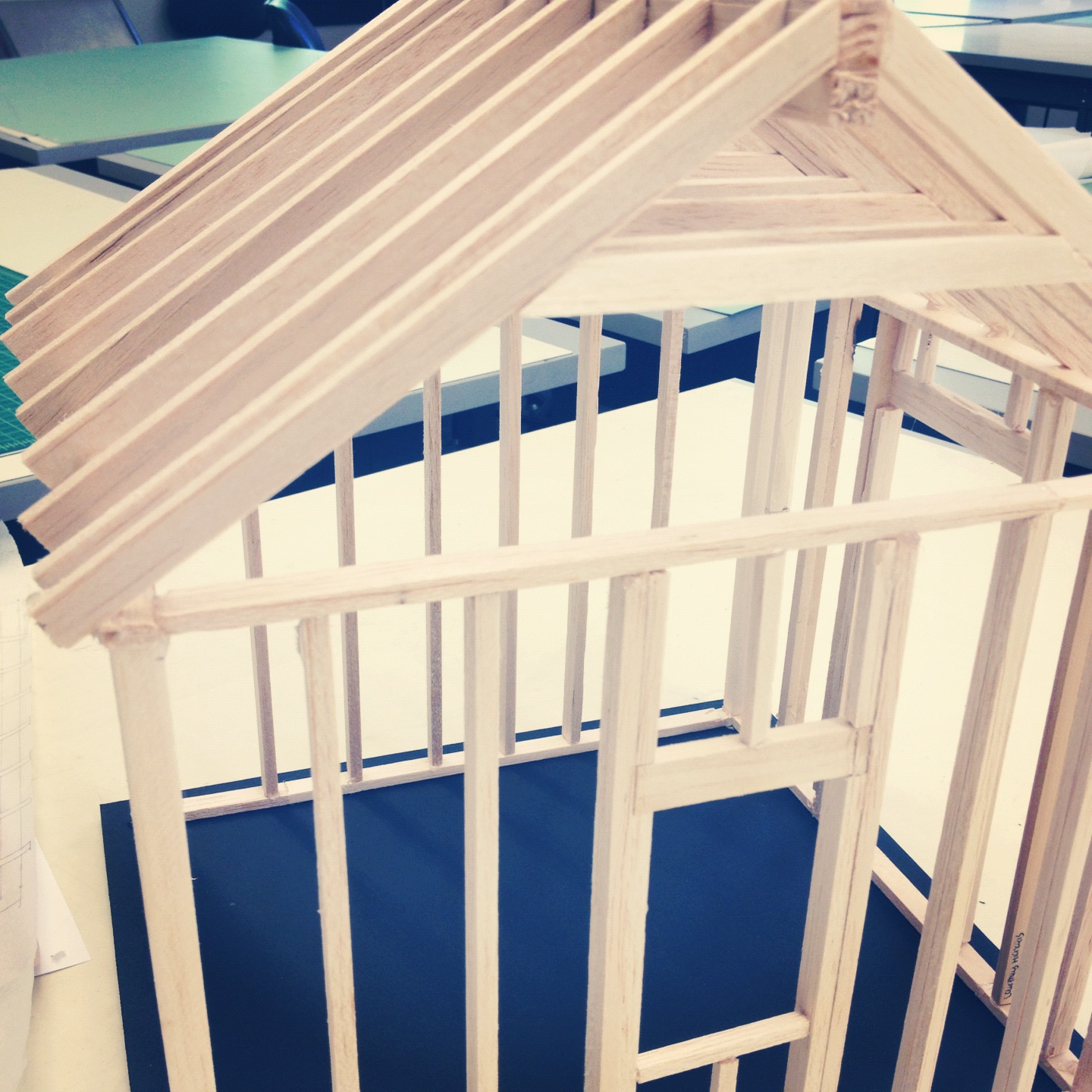 Balsa Wood Model House