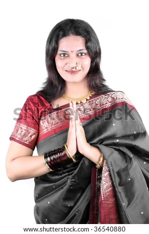 Beautiful Woman In Sari