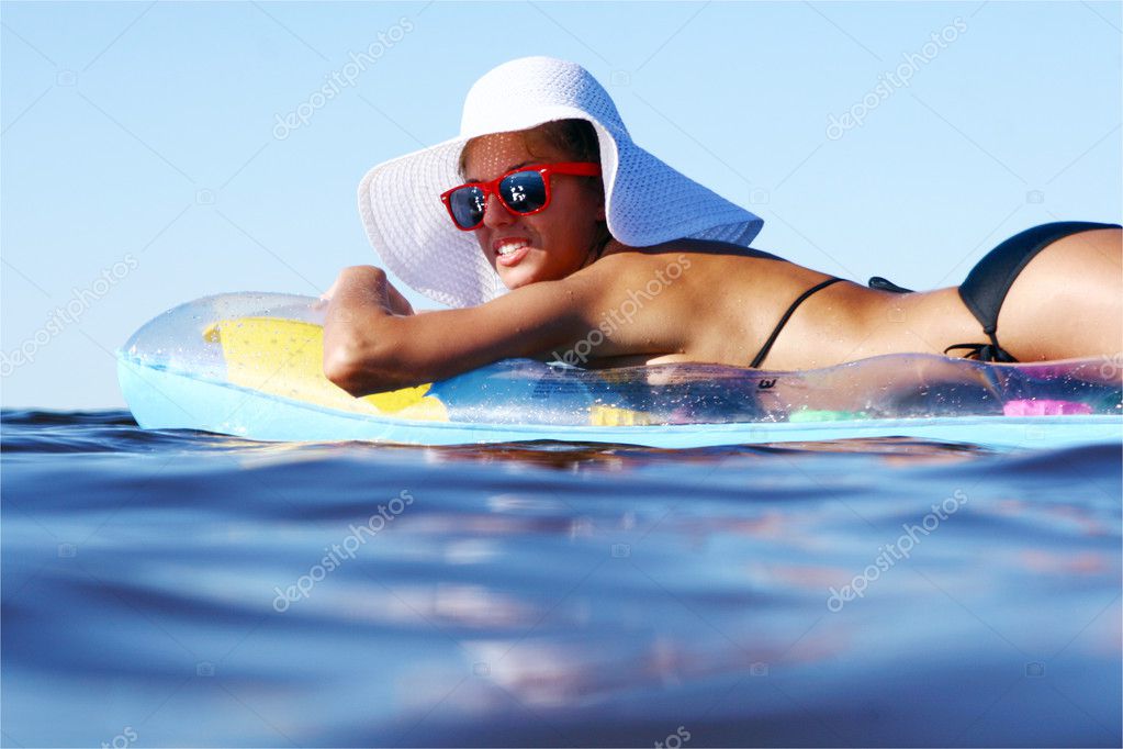 Beautiful Woman On Beach