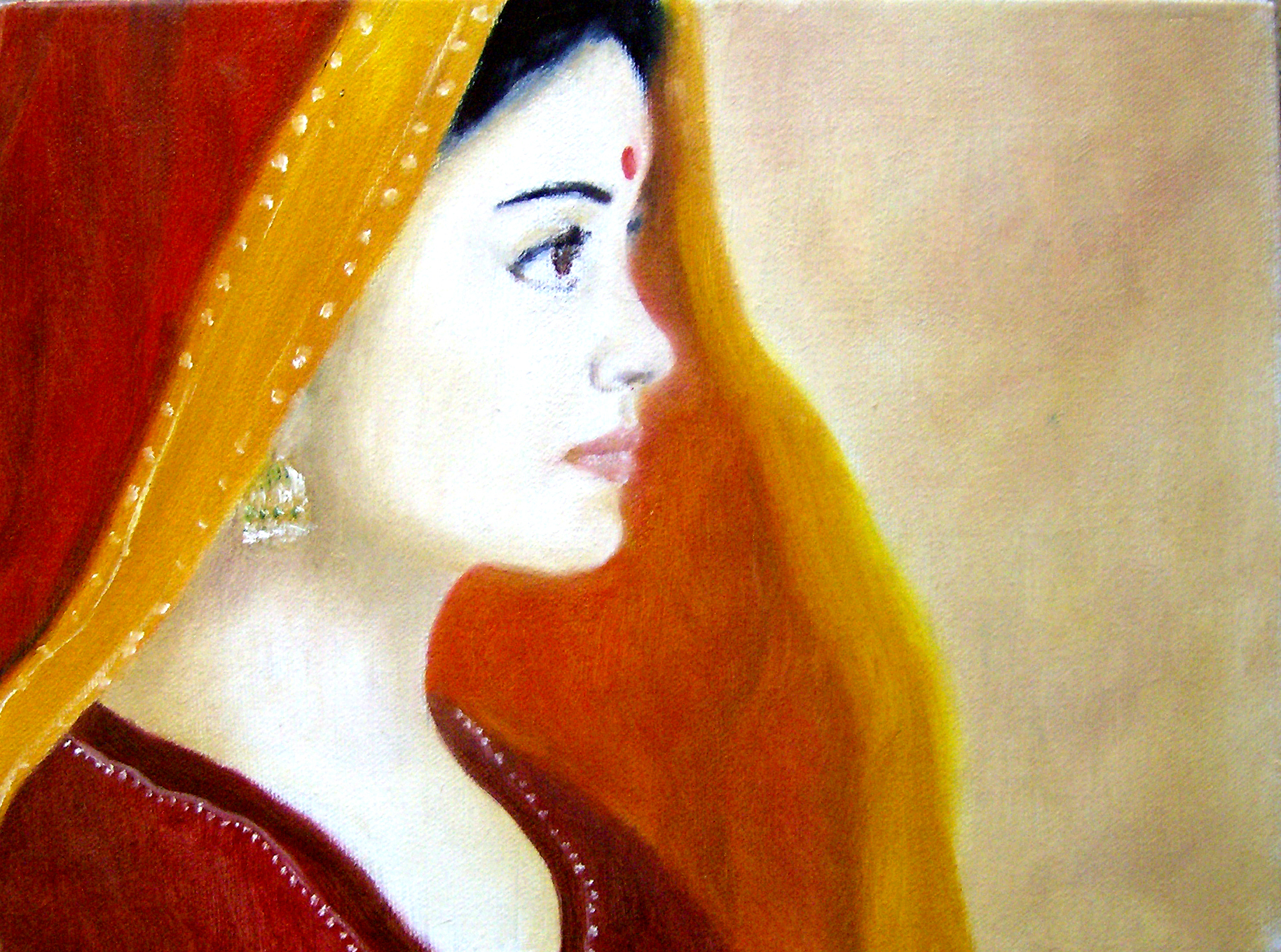 Beautiful Woman Painting