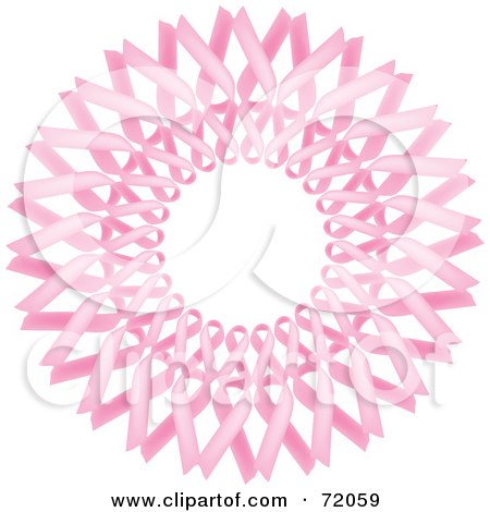 Breast Cancer Ribbon Clip Art Black White