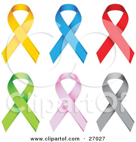 Breast Cancer Ribbon Clip Art Border