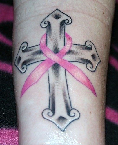 Breast Cancer Ribbon Tattoos Ideas