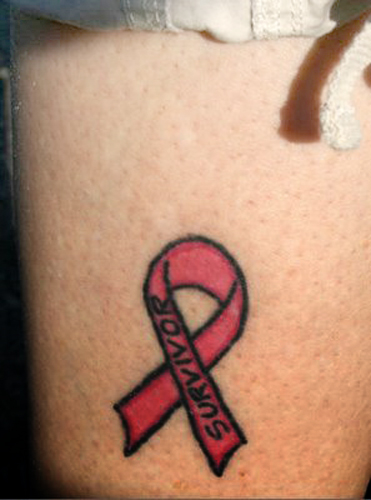 Breast Cancer Ribbon Tattoos Ideas