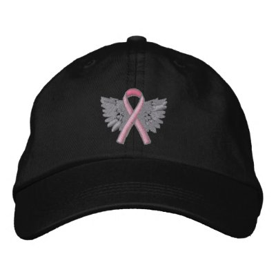 Breast Cancer Ribbon With Wings