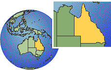 Brisbane Queensland Australia Map