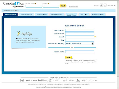 Canada 411 Reverse Cell Phone Lookup