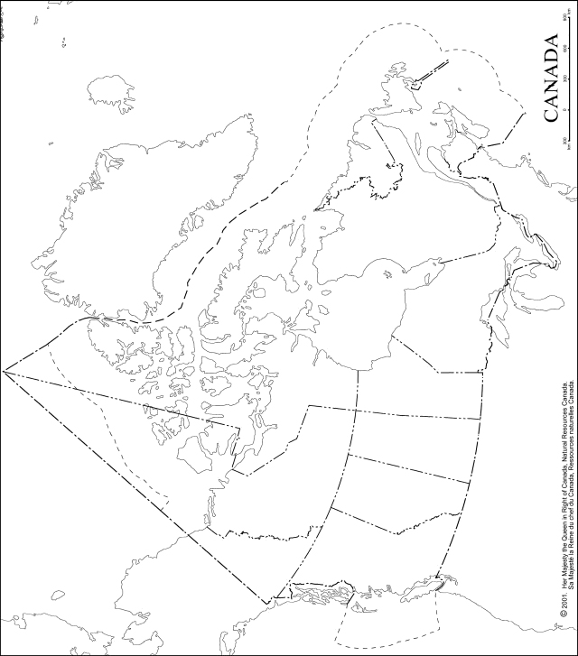 Canada Map Blank Provinces