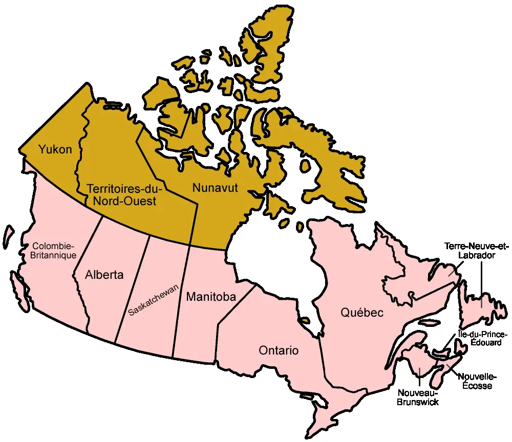 Canada Map Blank Provinces