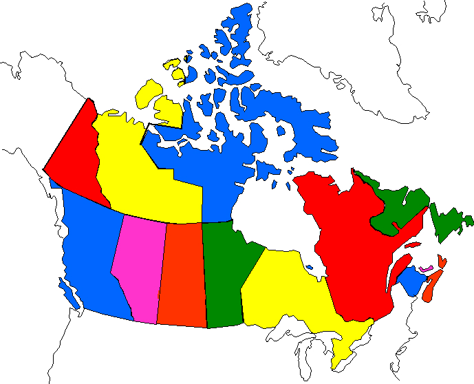 Canada Map Blank Provinces