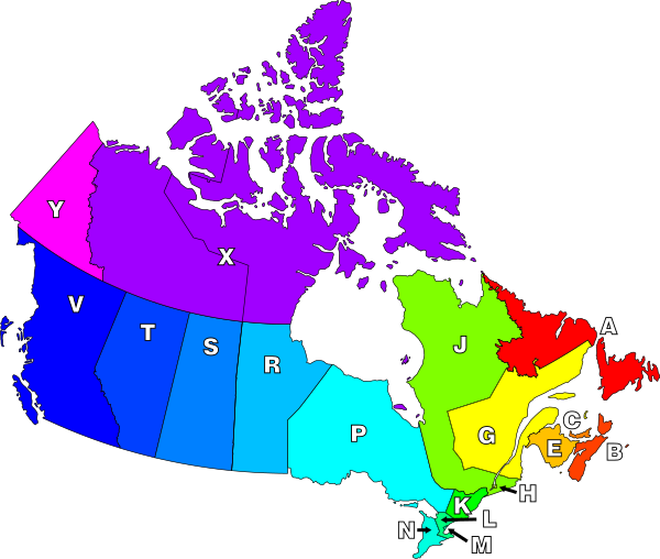 Canada Postal Codes Toronto