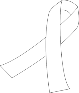 Cancer Ribbon Clip Art Black And White