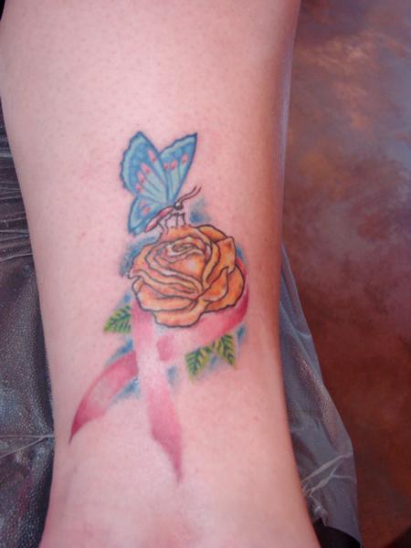 Cancer Ribbon Colors Tattoos