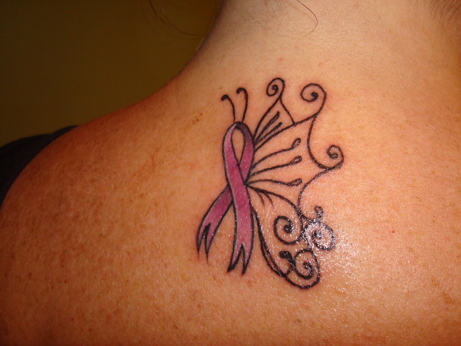 Cancer Ribbon Images Tattoos