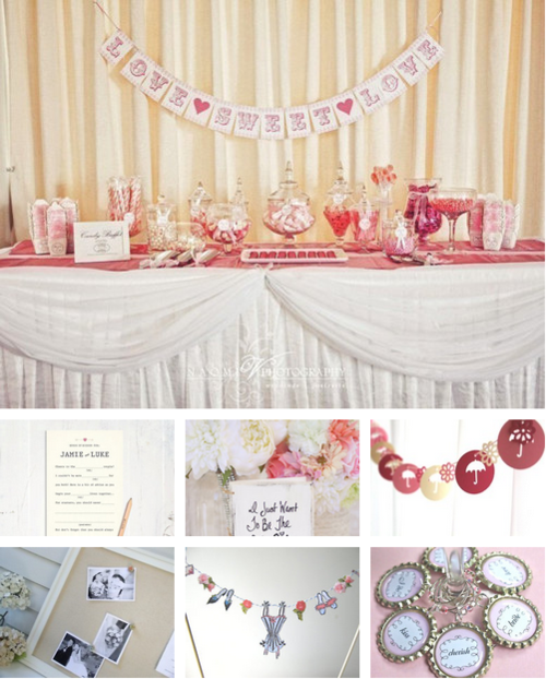 Candy Bar Ideas For Bridal Shower