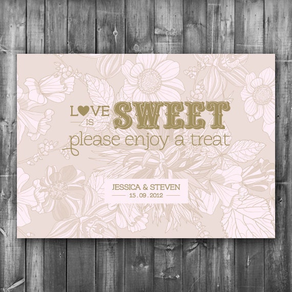 Candy Bar Sign