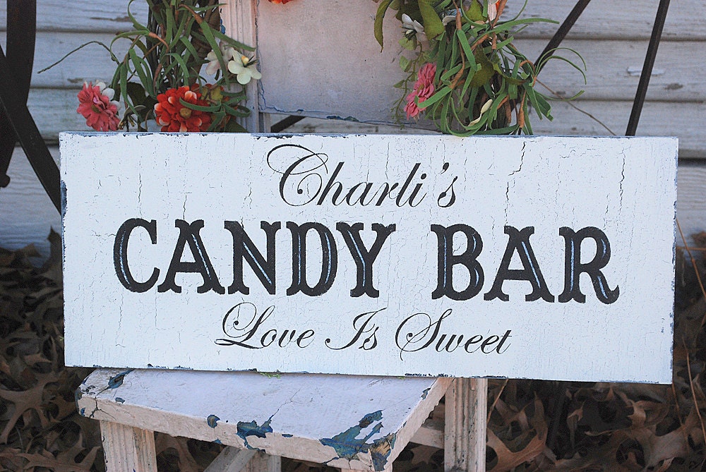 Candy Bar Sign