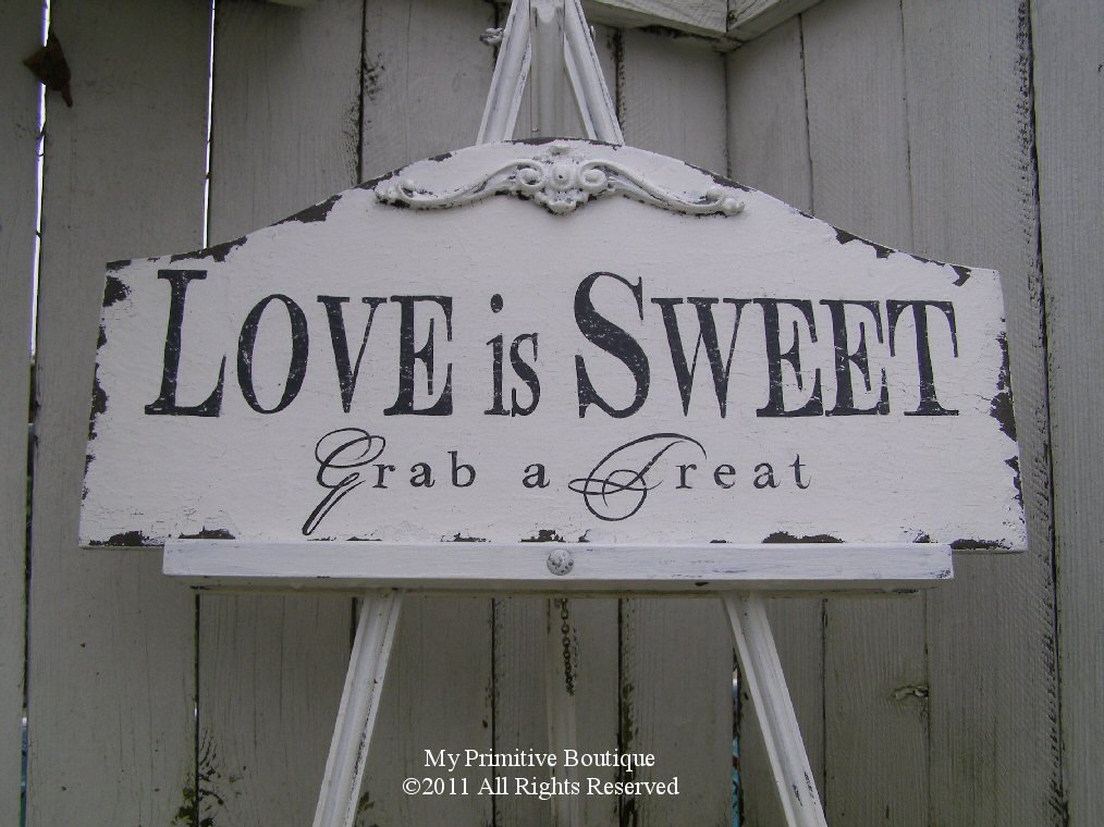 Candy Bar Sign