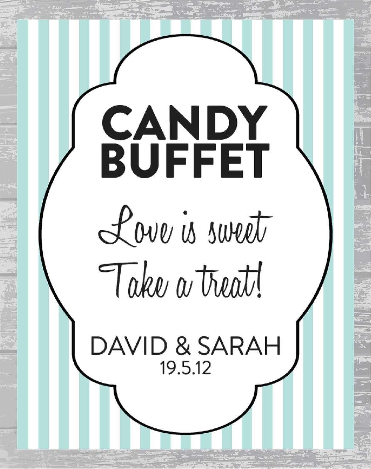 Candy Bar Sign Ideas