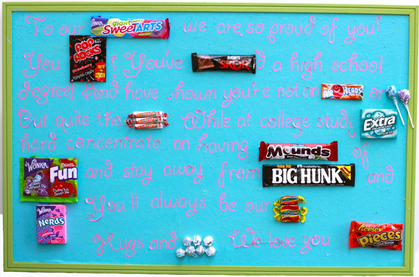 Candy Bar Sign Wording