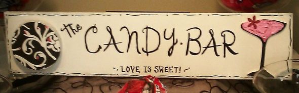 Candy Bar Signage