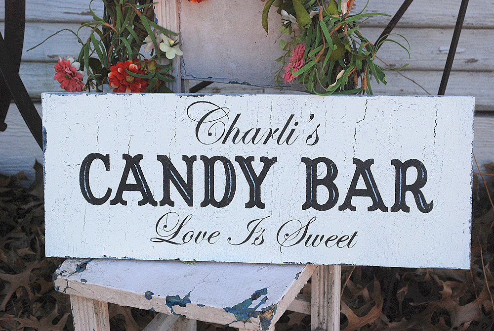 Candy Bar Signage