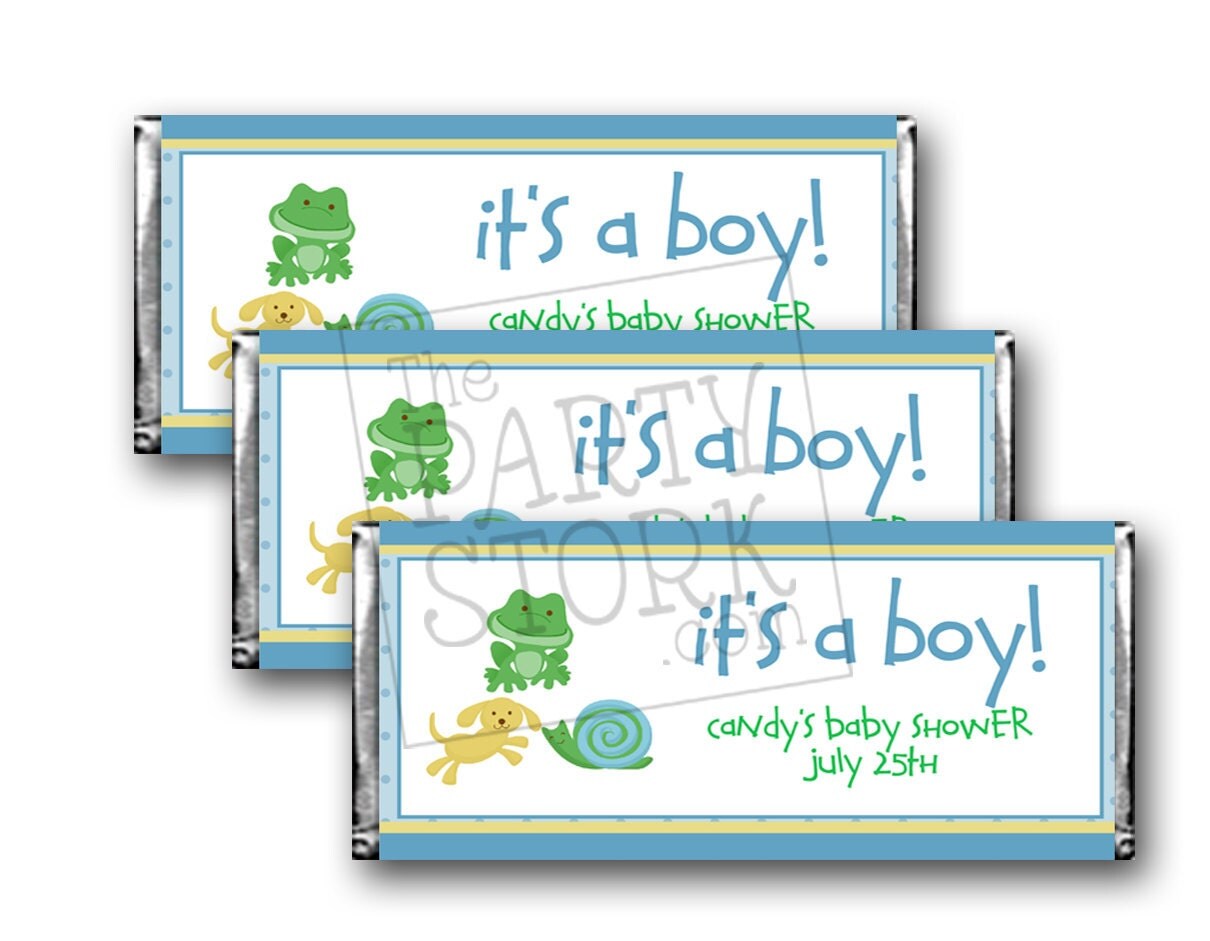 Candy Bar Wrappers For Baby Shower Favors