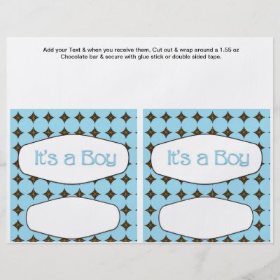 Candy Bar Wrappers For Baby Shower Template