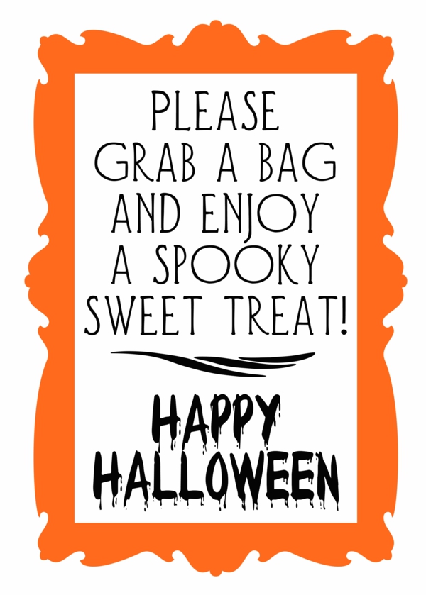 Candy Buffet Signs