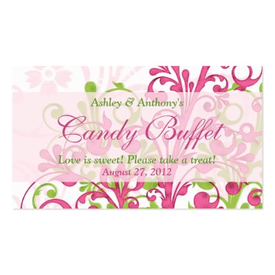 Candy Buffet Signs For Weddings