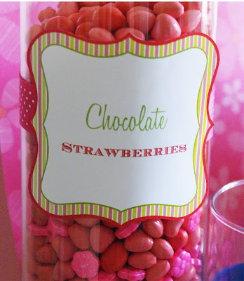 Candy Buffet Tags