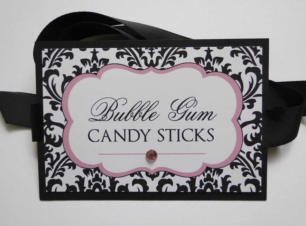 Candy Buffet Tags Etsy