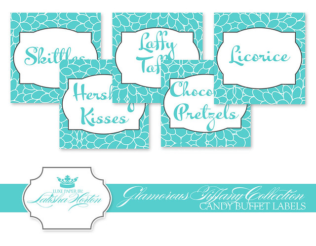 Candy Buffet Tags Etsy