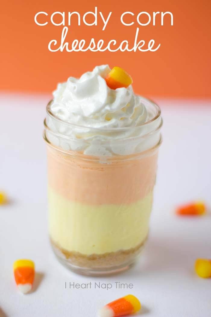 Candy Corn Cupcakes In A Jar