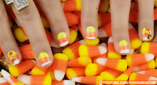 Candy Corn Nails