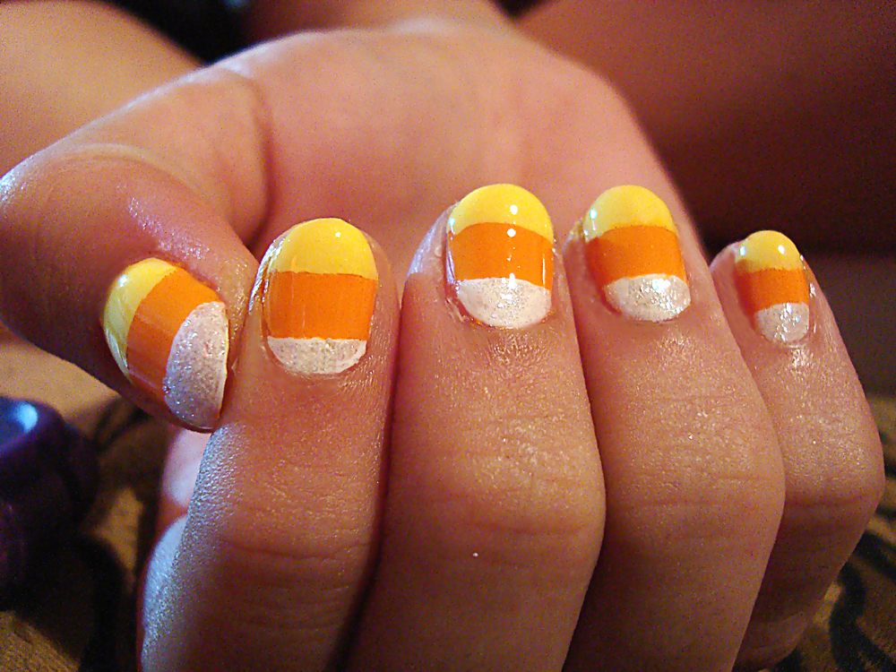 Candy Corn Nails