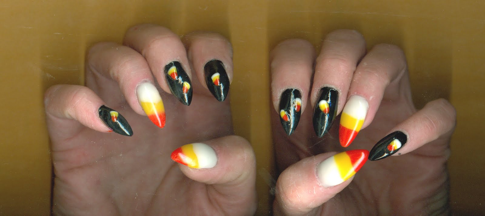 Candy Corn Nails