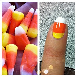 Candy Corn Nails