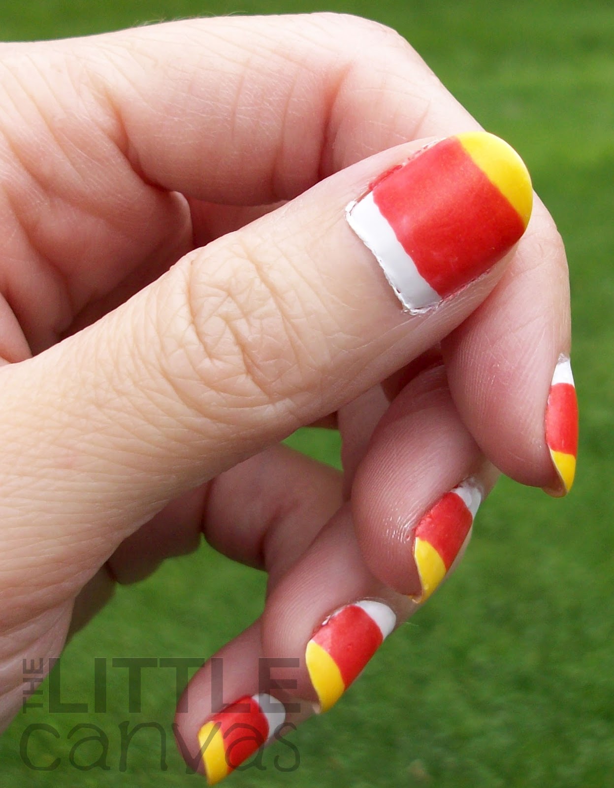 Candy Corn Nails Cutepolish