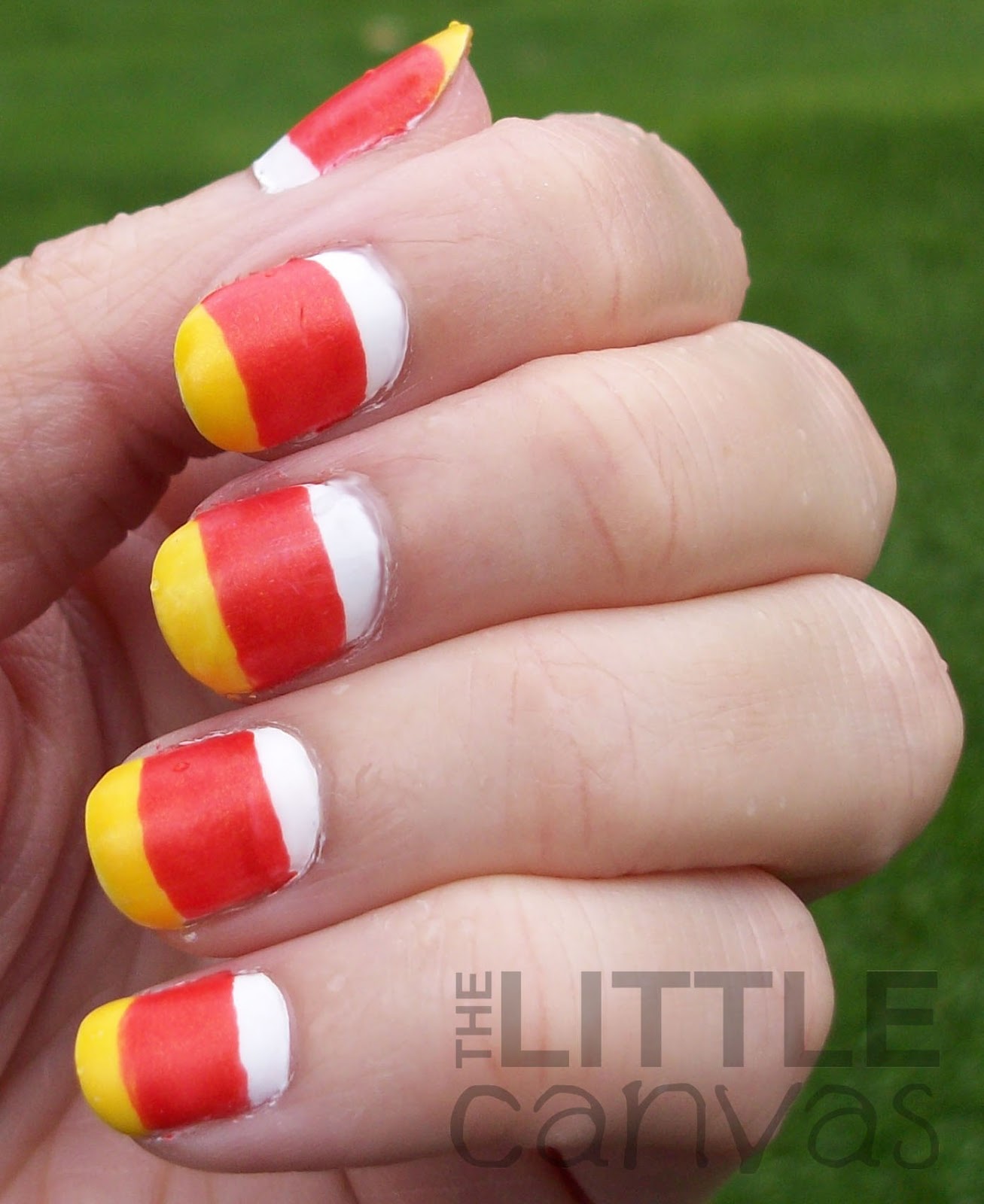 Candy Corn Nails Cutepolish