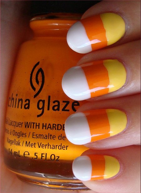 Candy Corn Nails Tumblr