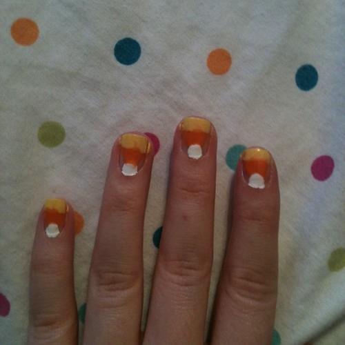 Candy Corn Nails Tumblr