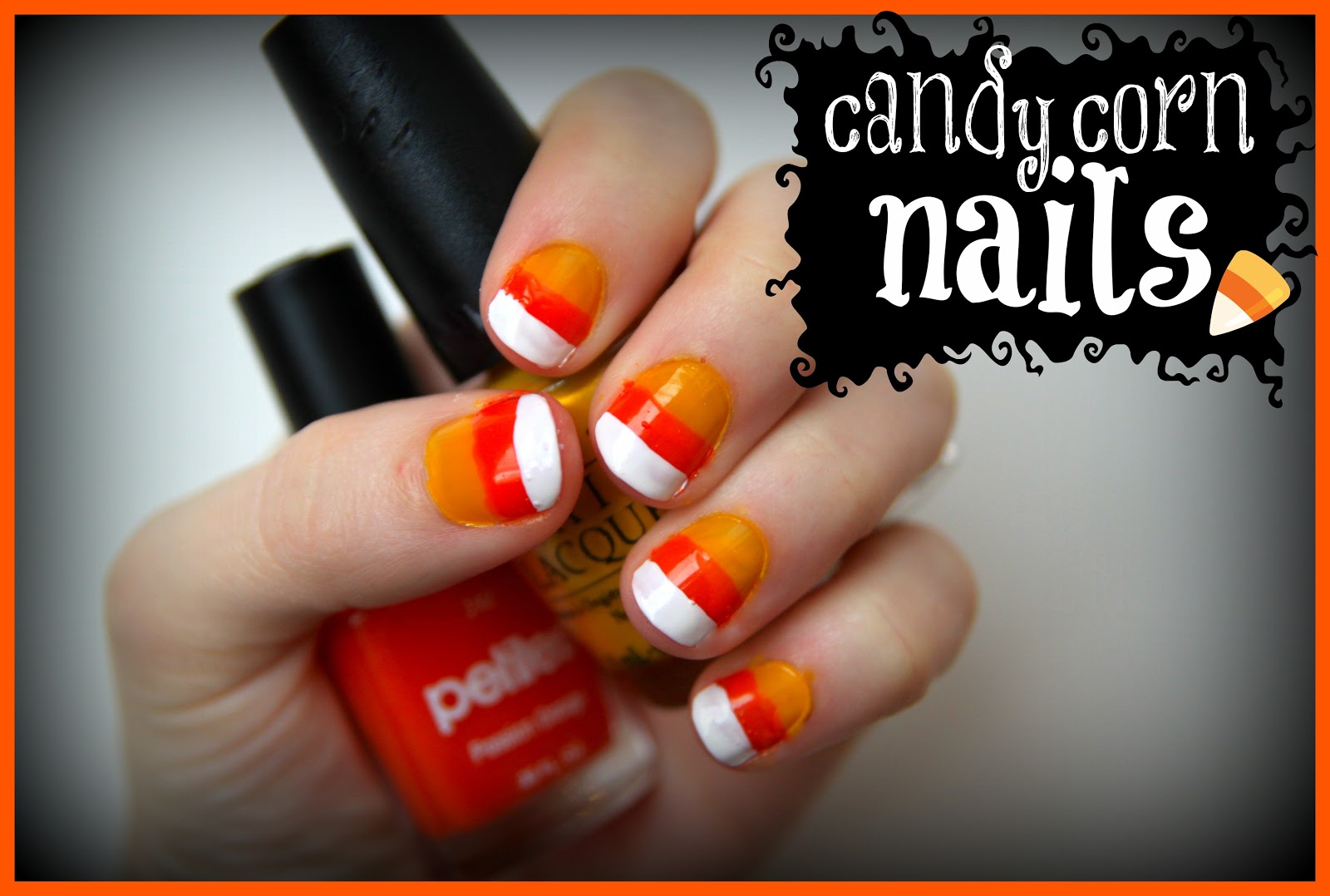 Candy Corn Nails Tutorial